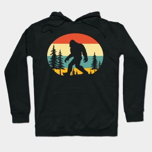 Vintage Retro Bigfoot Forest Hoodie